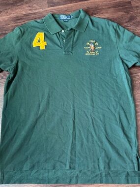 Vintage Polo Ralph Lauren Men’s Shirt XL Crest Logo Pony Polo Rugby RLPC #4